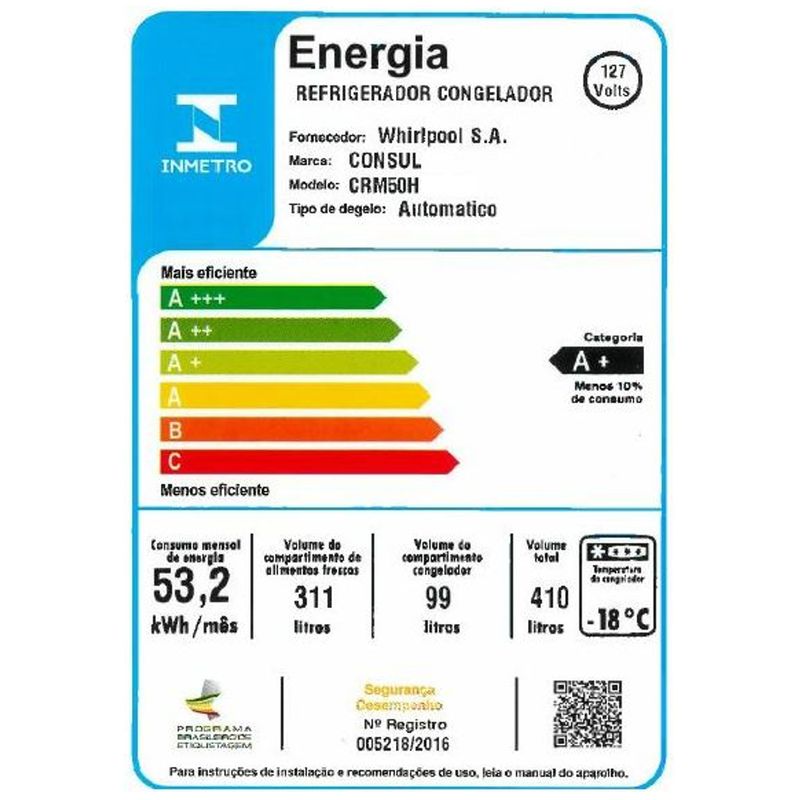 geladeira-consul-crm50hkana-selo-inmetro-110v