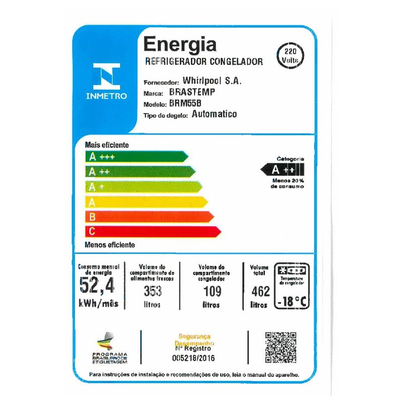 Brastemp_Geladeira_BRM55BK_Selo_Inmetro_220v